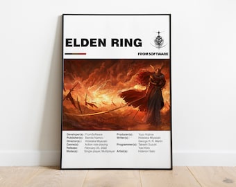 ELDEN RING POSTER - Cartel de Malenia - Cartel de videojuegos - Arte digital - Arte imprimible - Arte de pared - Descarga digital - Cartel de la sala de juegos
