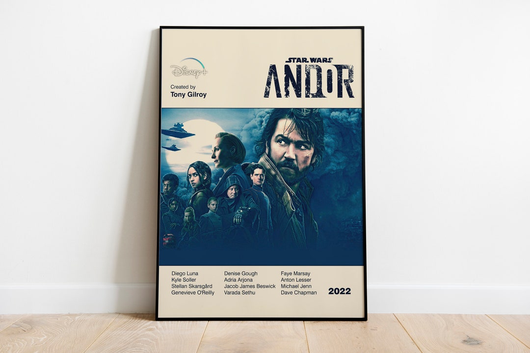 ANDOR POSTER Star Wars Poster Cassian Andor Mid Century Modern Poster ...