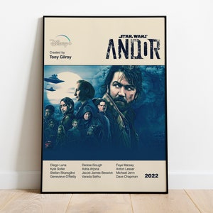 ANDOR POSTER - Star Wars Poster - Cassian Andor - Mid Century Modern Poster - Minimalist Art Poster - Digital Art - Printable Art - Wall Art