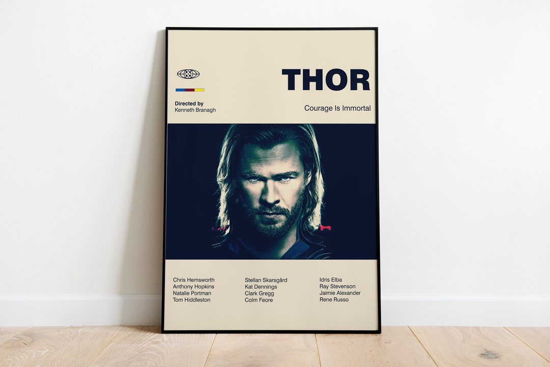 THOR POSTER Marvel Poster Avengers Poster Digital - Etsy