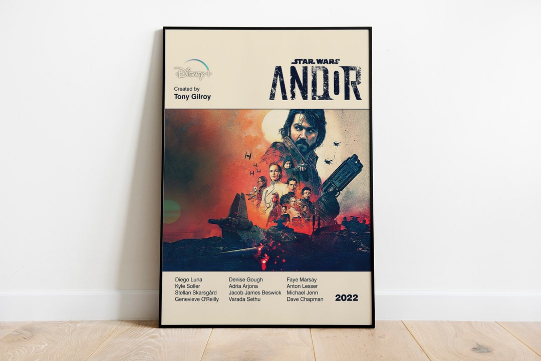 ANDOR POSTER - Star Wars Poster - Cassian Andor - Mid Century Modern ...