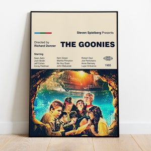 THE GOONIES - Digital Download Item - Movie Poster - Printable Art - Digital Art - Wall Art - Mid Century Modern Art - Movie Print