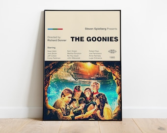 THE GOONIES - Elemento di download digitale - Poster del film - Arte stampabile - Arte digitale - Arte della parete - Arte moderna di metà secolo - Stampa del film