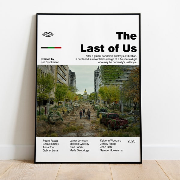 The Last of Us Poster - TV Show Poster - Mid Century Modern Art - Digital Download - Printable Art - Wall Art - Gaming Poster - Movie Poster