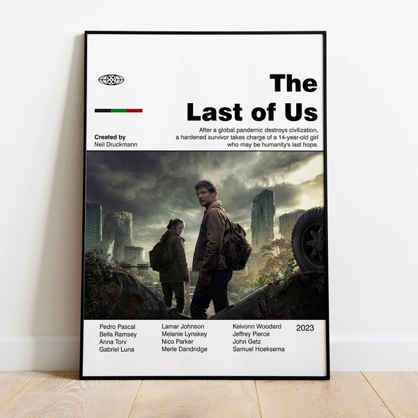 The Last of Us Poster - TV Show Poster - Mid Century Modern Art - Digital Download - Printable Art - Wall Art - Gaming Poster - Movie Poster