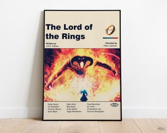 Lord of the Rings Poster - Digital Download - Printable Art - Wall Art ...