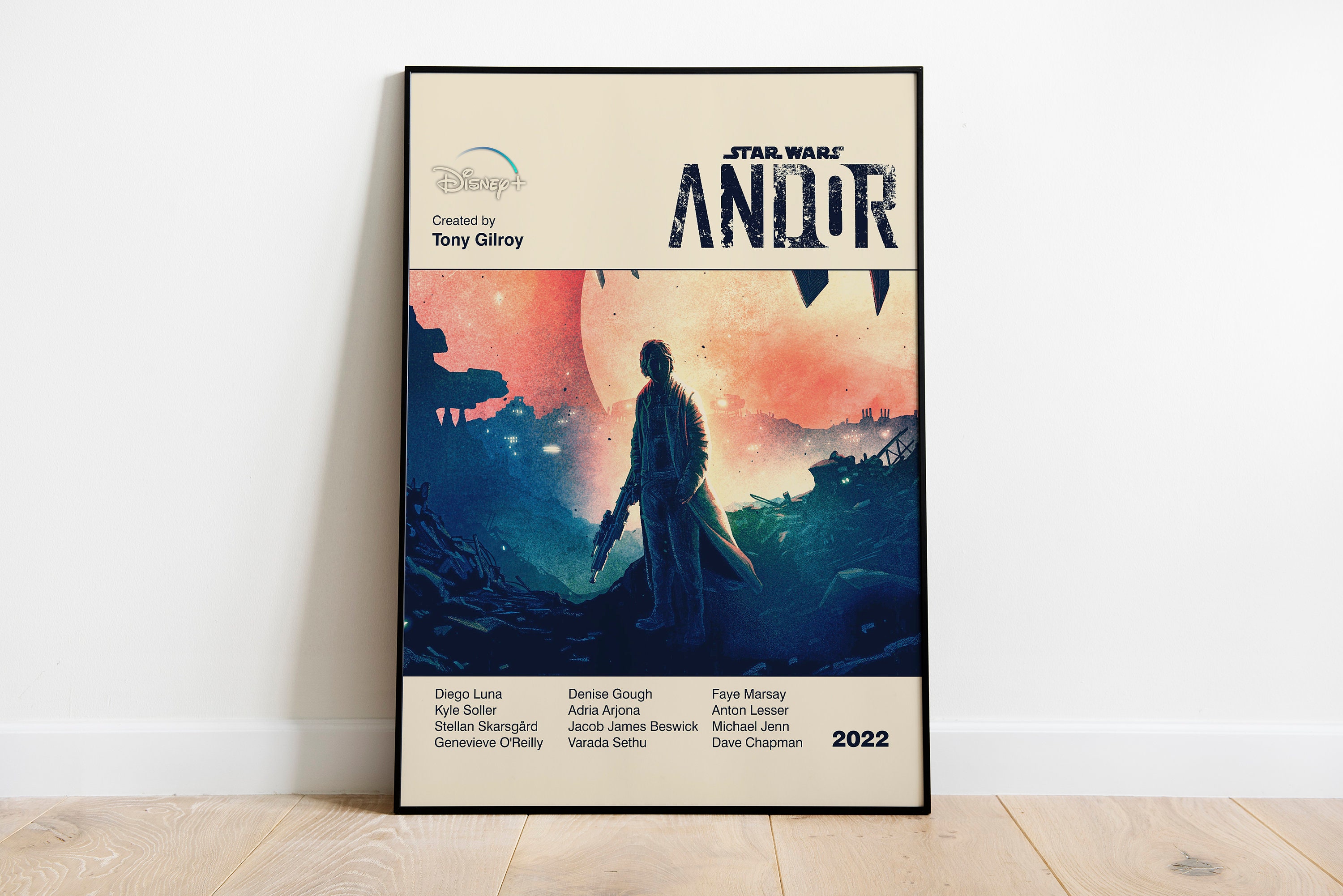 Disney Art Print 2022 Promo Poster Star Wars: Andor Rogue One Gift Dedra  Meero