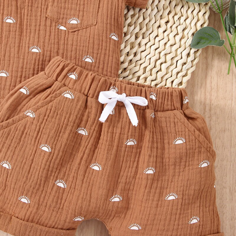 2pcs Muslin Baby Clothes Set Organic Cotton Baby Short Etsy UK