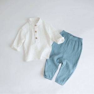 Organic Cotton Baby Clothes Set Baby Long Sleeve Shirt - Etsy