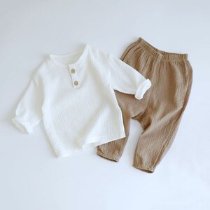 Organic Cotton Baby Clothes Set Baby Long Sleeve Shirt - Etsy