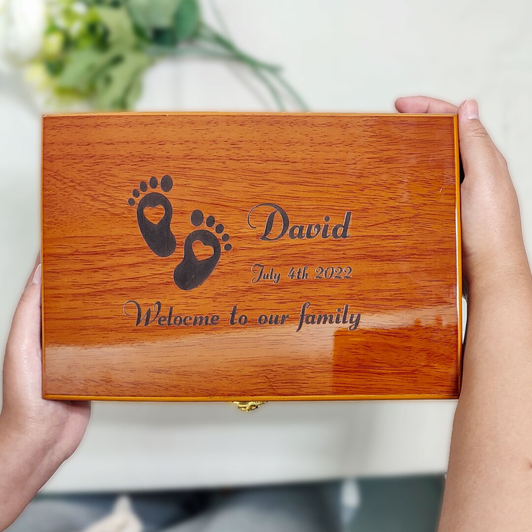 Personalized Baby Memory Box Baby Gift Birth Memory Box Etsy