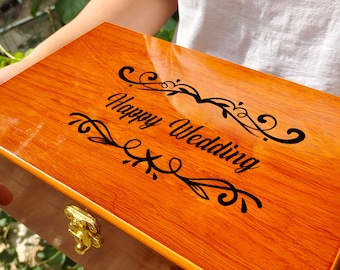 Wood memory box, Personalized Engraved Gift Box, Rustic Wooden Keepsake Box, Friend Memory Box, Birthday Gift, Wooden member box