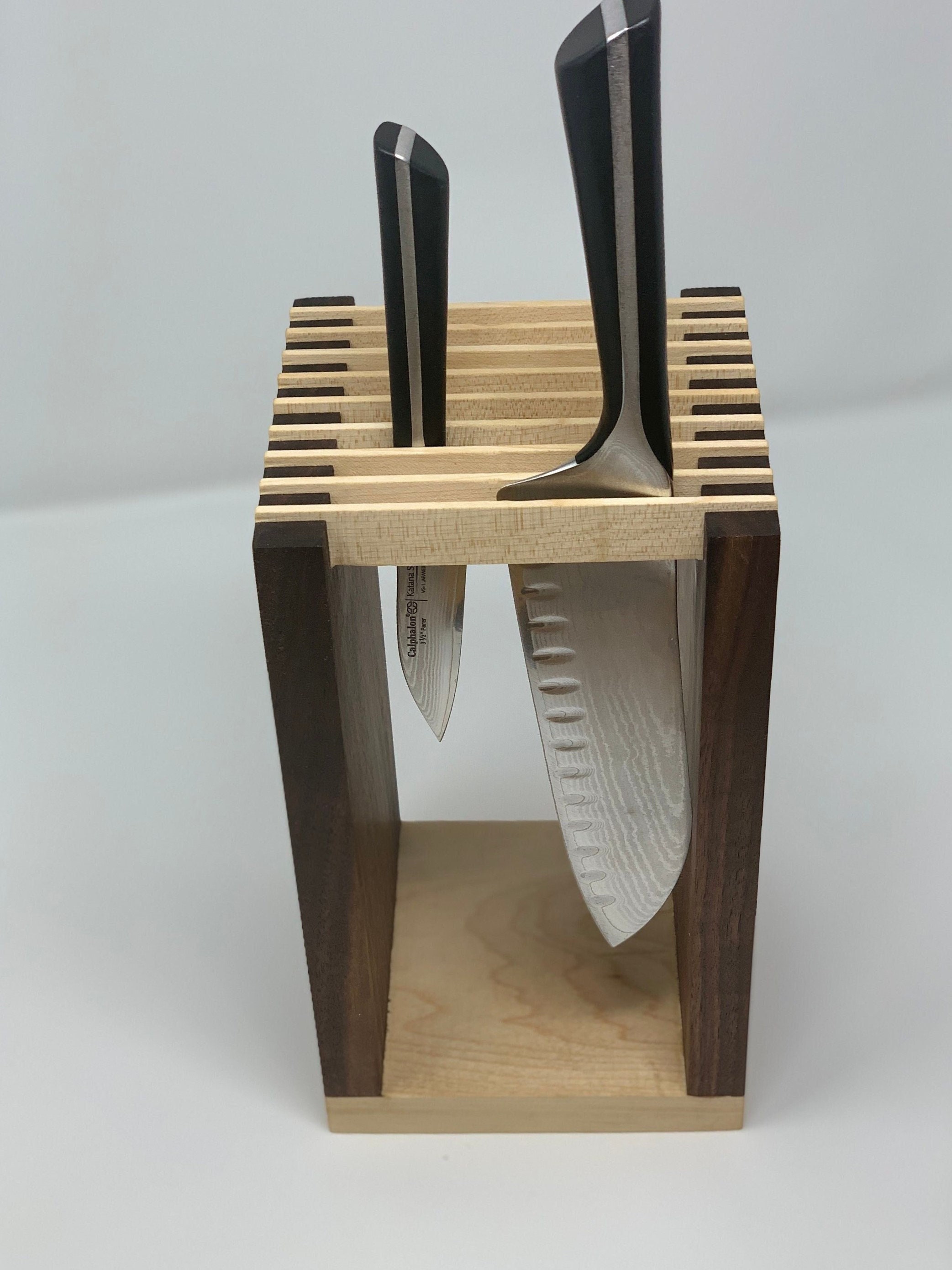 Knife Block Knife Holder Knife Stand Handmade Knife Block Etsy