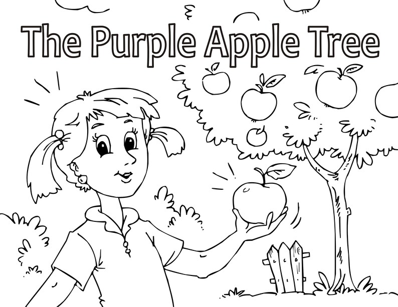 Printable Children's Storybook and Coloring Pages for Kids | the Purple ...