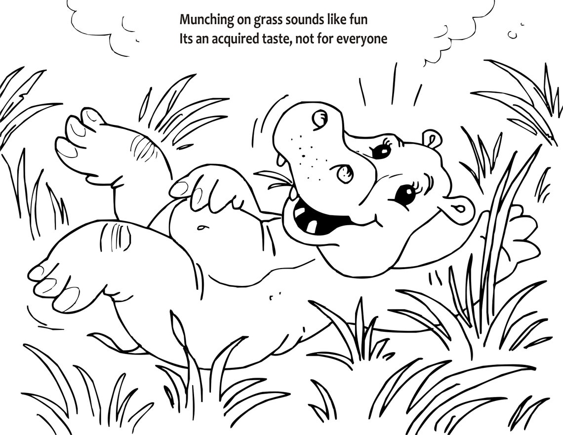 Printable Children's Storybook and Coloring Pages for Kids - Etsy