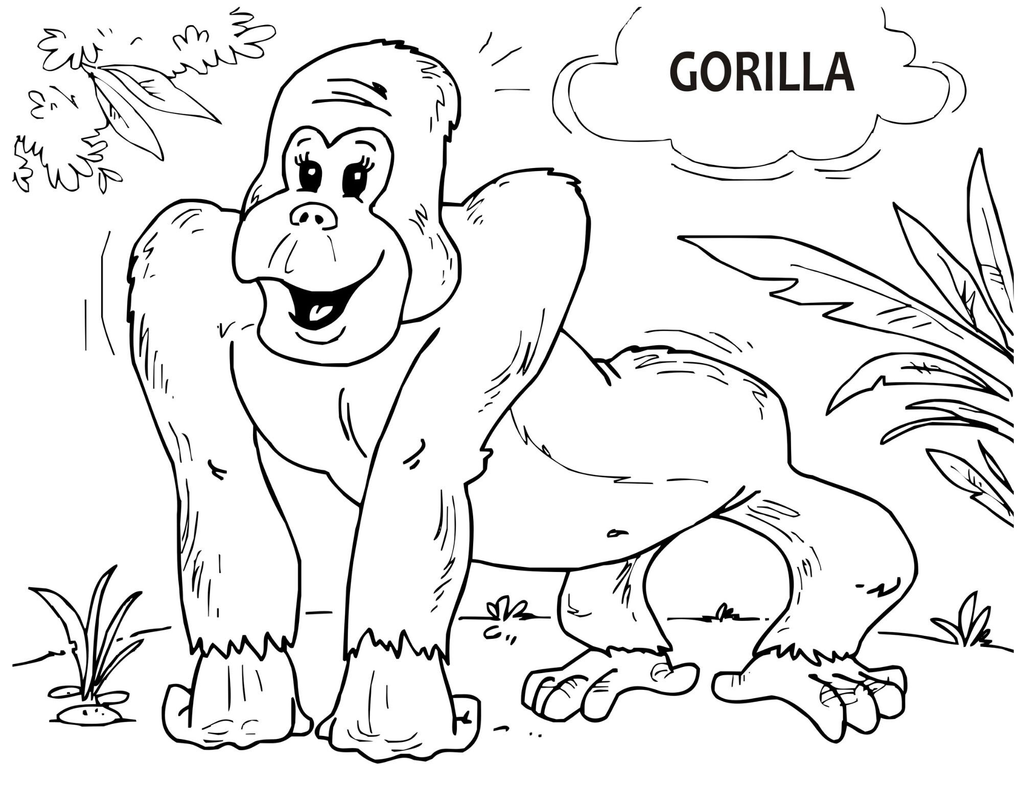 Zoo Coloring Book PDF Digital Download | Coloring Pages for Kids ...