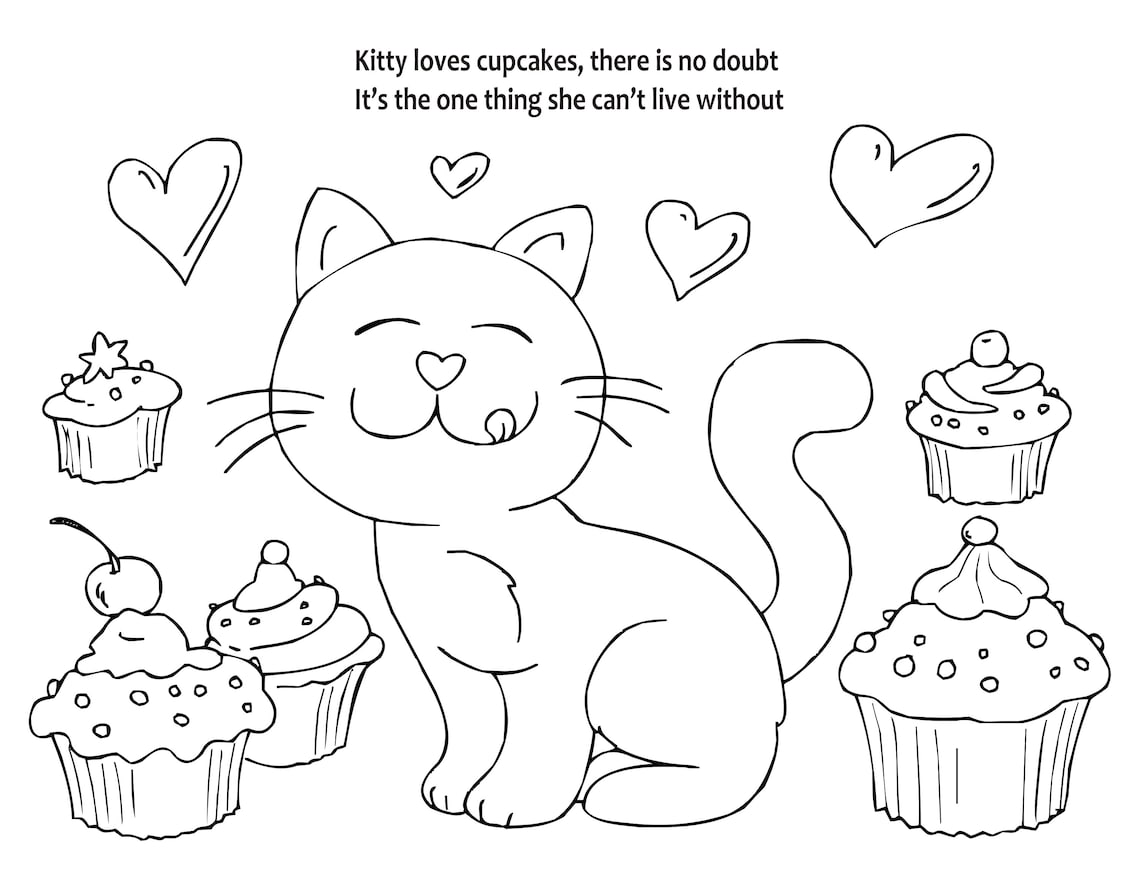 Printable Children's Storybook and Coloring Pages for Kids - Etsy