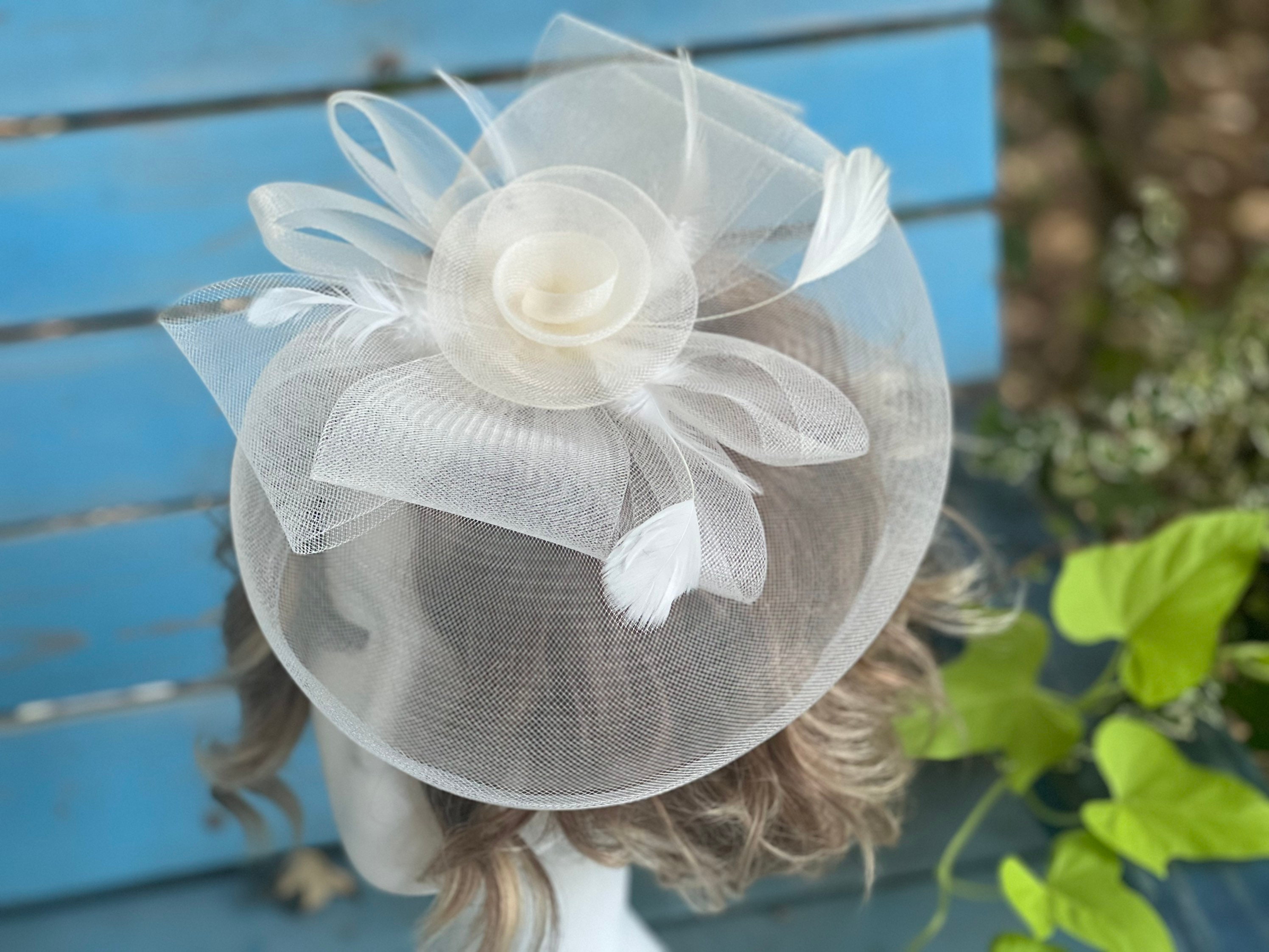 Elegant Vintage White Tea Hat Large 13 Women's Tea Party Etsy