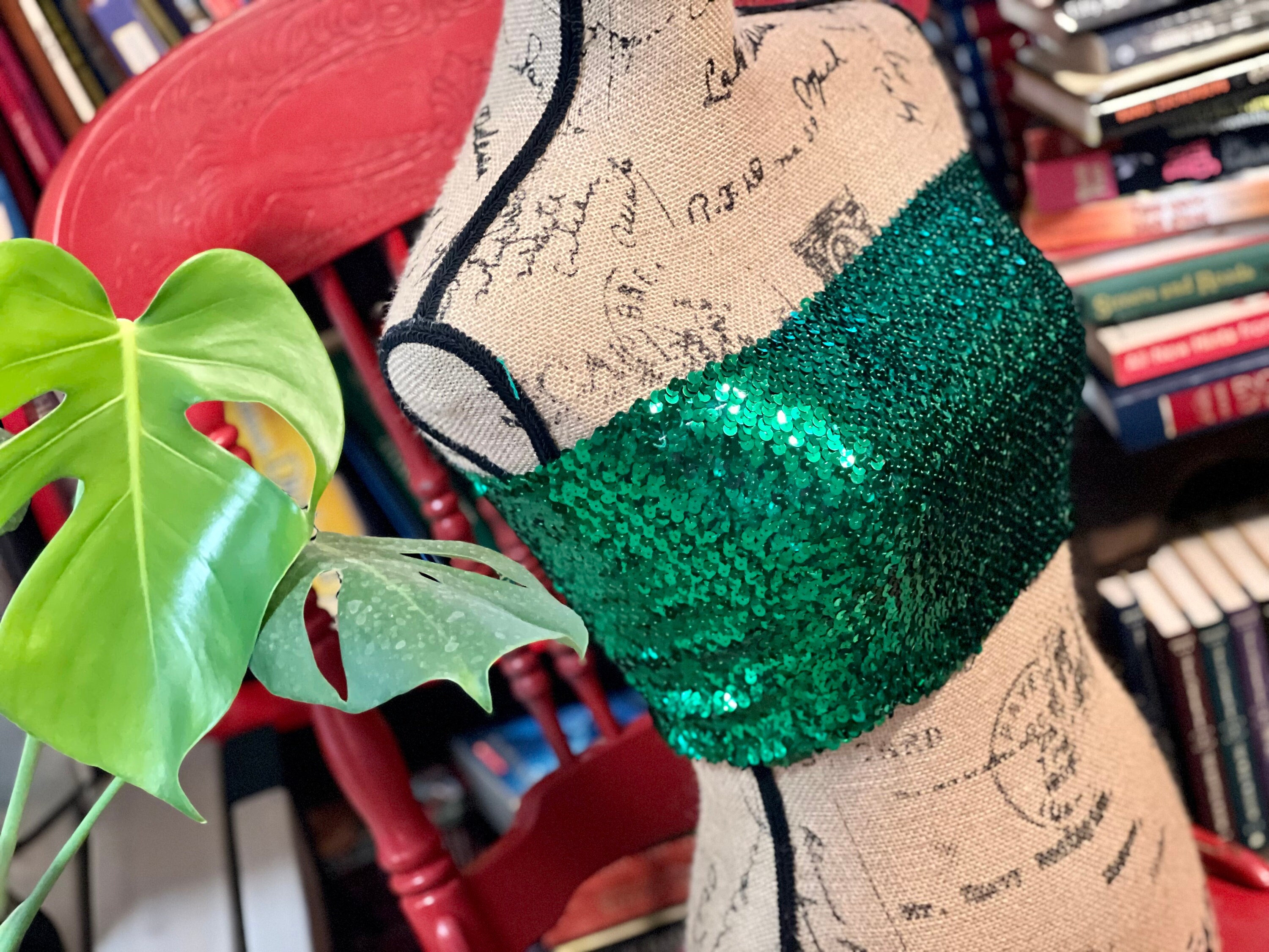 GREEN SEQUIN Bandeau Top, Strapless Bra Top, Shiny Sequin Party Cropped Strapless  Bandeau Stretch Tube Top. More Colors Available 