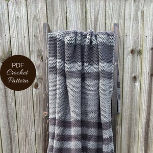 CROCHET PATTERN - Cedar Lane Throw Blanket Pattern - Crochet Throw Blanket Pattern
