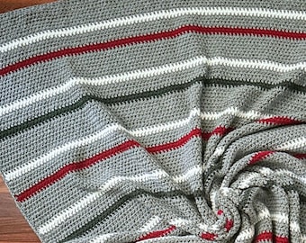 CROCHET PATTERN - Christmas Traditions Throw Blanket Pattern - Crochet Throw Blanket Pattern - Christmas Throw Blanket Pattern