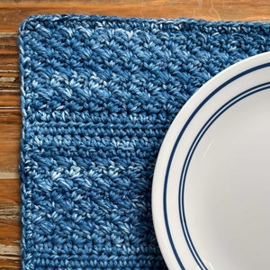 CROCHET PATTERN - Mason Lake Placemat Pattern - Crochet Placemat Pattern