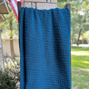 CROCHET PATTERN - Mason Lake Throw Blanket Pattern - Crochet Throw Blanket Pattern - Easy Throw Blanket Pattern