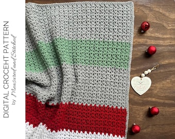 Christmas Throw Blanket Crochet Pattern: Cozy Holiday Decor; Cozy Moments Christmas Throw Blanket  (PDF Pattern)