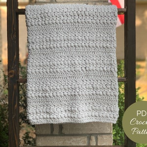 CROCHET PATTERN - Soft Clusters Crochet Baby Blanket Pattern - Crochet Baby Blanket Pattern - PDF Download