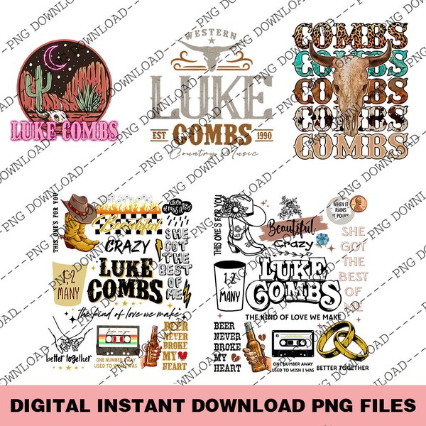 Retro Combs BullSkull Bundle PNG, Combs BullSkull Distressed PNG, Musique country western Png, Cowboy Png, Western Cowboy Png Télécharger
