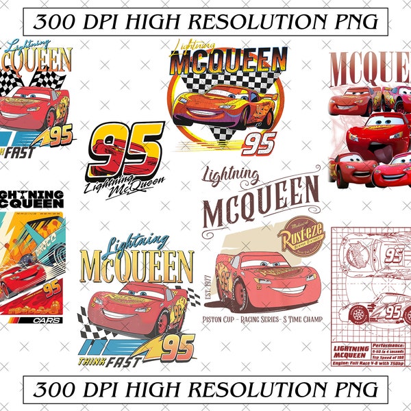 Retro Lightning Mcqueen Png, Rusteze Cars PNG, Pixar Cars PNG, Car Family Vacation Png