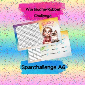 Wortsuche / Crazy Word Search / Sparchallenge A6
