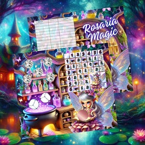 Rosaria Magic / Klappkarte Würfel-Lose-Challenge / A6 Umschlagmethode