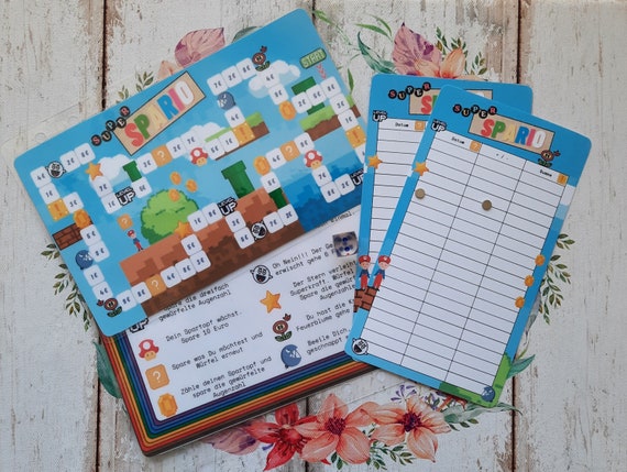 Two-sided cent challenge tracker for A5, A6 laminated and perforated budget  binder or A6 zip envelope format