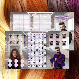 Neue Frisur gefällig? / 3er Klappkarte  / Sparchallenge A6