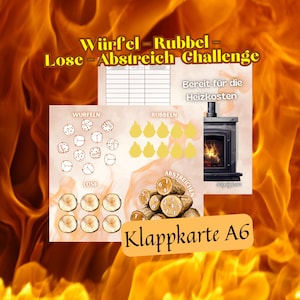 Bereit für die Heizkosten / Nebenkosten / Klappkarte A6 / Sparchallenge