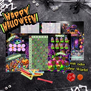 Happy Halloween / 3er Klappkarte  / Sparchallenge A6