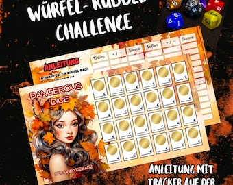 Dangerous Dice / Würfel-Rubbel-Challenge / A6 Umschlagmethode