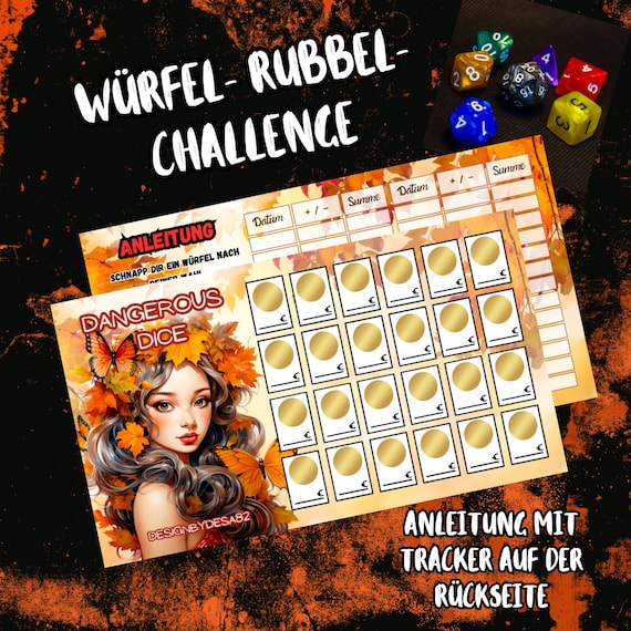Dangerous Dice / Würfel-Rubbel-Challenge / A6 Umschlagmethode