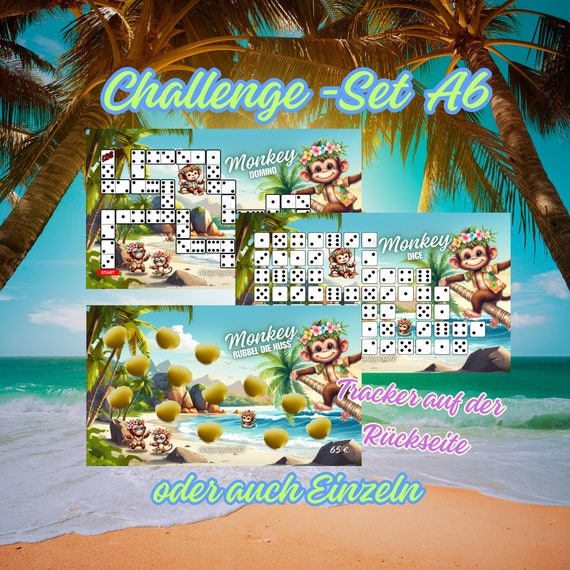 Monkeys Challenges / Sparchallenge / A6 Umschlagmethode