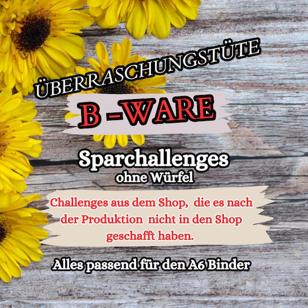 B-Ware Überraschungstüte / 3 Varianten / A6 Umschalgemethode