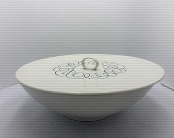 Rosenthal Script Covered Vegetable Dish by Raymond Loewy