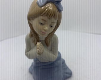 NAO by Lladro Girl at Prayer Figurine