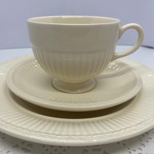 Wedgwood Edme Queen's Ware Cup Saucer Plate Trio - Etsy