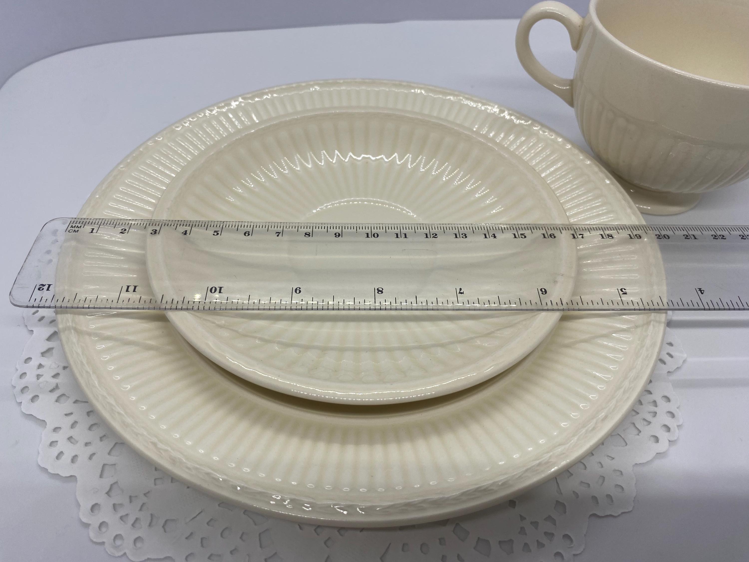 食器  EDME Queen's Ware Collection Wedgwood Edme Queen's Ware Cup Saucer Plate Trio - Etsy UK