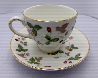 Wedgwood Wild Erdbeer Tasse und Untertasse Set