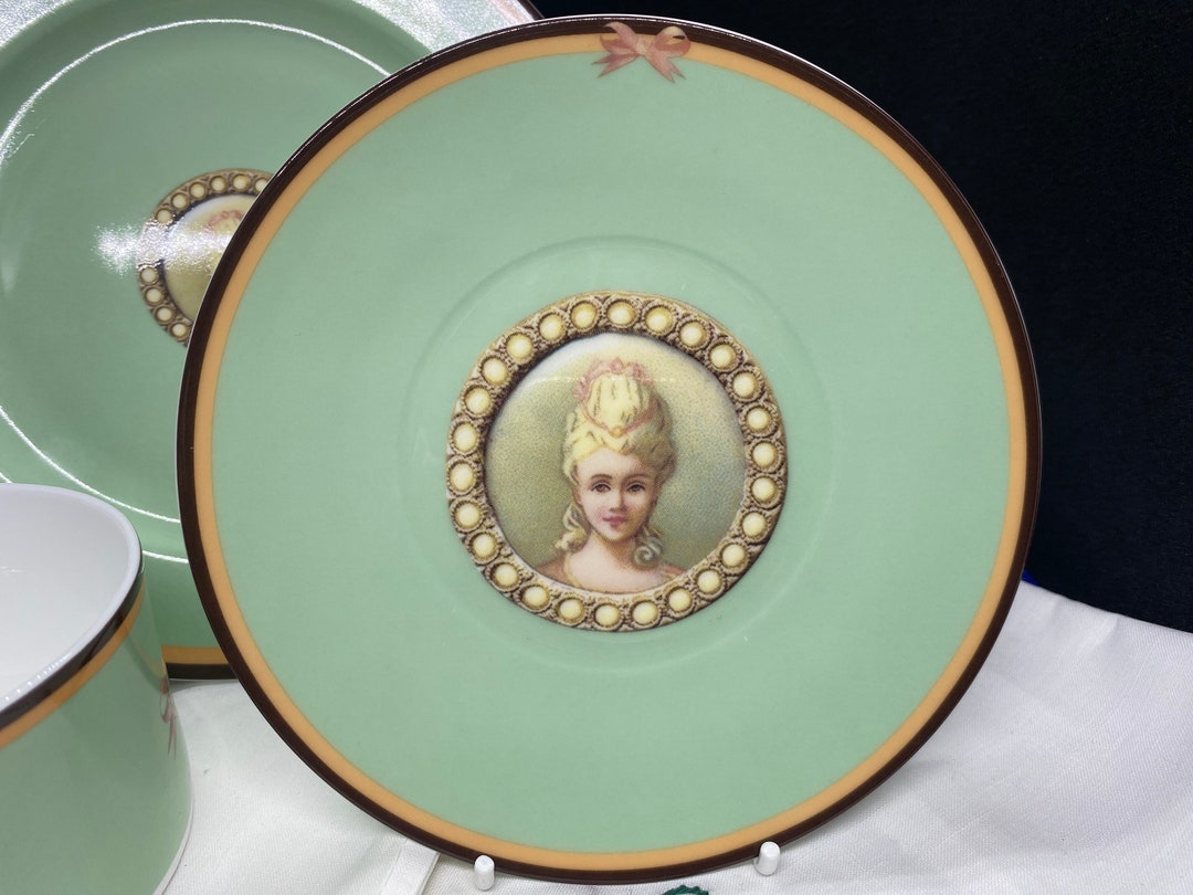 Christopher Vine Design Inhesion Green Marie Antoinette Cup and Saucer ...
