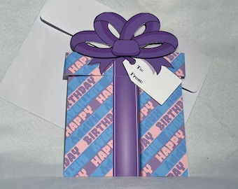 Birthday Gift Card Holder Box: DoodlyBox Greeting Card