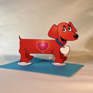 Stretch Dog Interaktive Grußkarte Geburtstag