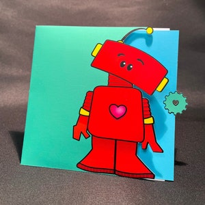 Interaktive Glückwunschkarte zum Geburtstag - DoodlyBot ""Tipp"""
